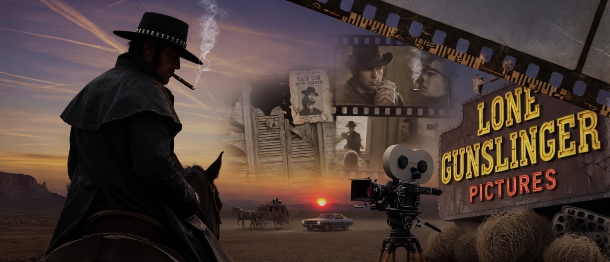 Behind the scenes of an Arizona western film by Lone Gunslinger Pictures.